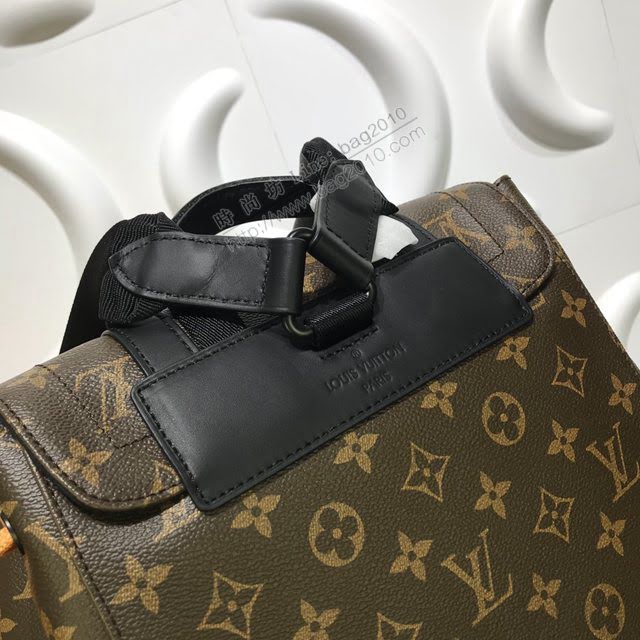 lv新款包包 路易威登Christopher雙肩包 Monogram帆布 2021春夏款 lv老花後背包  ydh3950